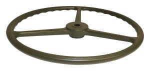 Crown Automotive Jeep Replacement Steering Wheel Green 17 in. Diameter 3 Spokes 36 Splines Replaces Original Sheller Type Steering Wheel  -  7375336