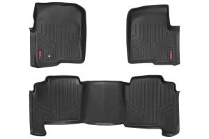 Rough Country - Rough Country Heavy Duty Floor Mats Front And Rear 3 pc. - M-50412 - Image 1