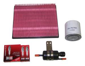 Ignition - Tune-Up Kits - Crown Automotive Jeep Replacement - Crown Automotive Jeep Replacement Tune-Up Kit Incl. Air Filter/Oil Filter/Spark Plugs  -  TK35