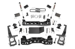Rough Country - Rough Country Suspension Lift Kit w/Shocks 4 in. Lift Incl. Strut Spacers Rear v2 Monotube Shocks - 57470 - Image 1