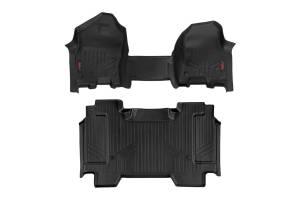Rough Country Heavy Duty Floor Mats Front and Rear Half Console - M-31410