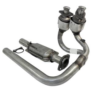 Exhaust - Pipes - Crown Automotive Jeep Replacement - Crown Automotive Jeep Replacement Exhaust Pipe Front Incl. 3 Catalytic Converters  -  52059681AD