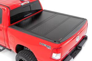 Rough Country - Rough Country Hard Tri-Fold Tonneau Bed Cover Aluminum Black Textured w/o RamBox - 47320550 - Image 2