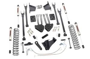 Rough Country - Rough Country Suspension Lift Kit 8 in. 4 Link w/V2 Shocks Lifted Coil Springs Upper / Lower Control Arms Brackets Extended Sway-Bar Links Pitman Arm Bumpstop Spacers w/Hardware - 59270 - Image 2
