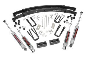 Rough Country - Rough Country Suspension Lift Kit w/Shocks 4 in. Lift Incl. Leaf Springs U-Bolts Blocks Hardware Front and Rear Premium N3 Shocks - 705N3 - Image 2