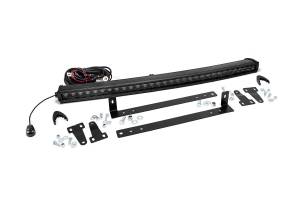 Rough Country - Rough Country Cree Black Series LED Light Bar 30 in. Single Row 12000 Lumens 150 Watts Spot Beam IP67 Rating Incl. Grille Mount - 70661 - Image 2