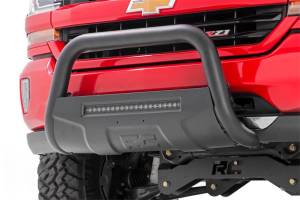 Rough Country - Rough Country Black Bull Bar w/ Integrated Black Series 20-inch LED Light Bar - B-T4060 - Image 2