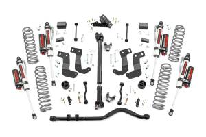 Rough Country - Rough Country Suspension Lift Kit 3.5 Non-Rubicon Adjustable Lower Control Arms Front/Rear Coil Springs w/Linear Coil Rate Nitrogen Charged Vertex Shocks Forged Adjustable Track Bar - 69050 - Image 1