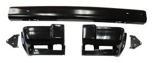 Crown Automotive Jeep Replacement - Crown Automotive Jeep Replacement Front Bumper Kit Black Incl. Bumper And 2 End Caps  -  5EE85TZZACK - Image 2