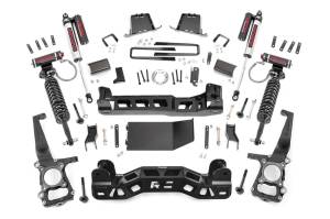 Rough Country - Rough Country Suspension Lift Kit w/Shocks 6 in. Lift Incl. Knuckles Strut Spacer Crossmember Swaybar/Diff Drop Brkt. Vertex Res. Coilovers Rear Premium N3 Shocks Blocks U-Bolts - 57550 - Image 2