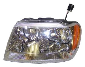 Crown Automotive Jeep Replacement - Crown Automotive Jeep Replacement Head Light Assembly Left w/o Leveling Device Incl. Bulbs/Harness  -  55155553AD - Image 2