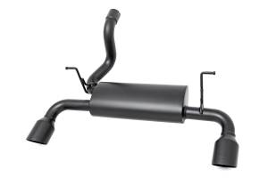 Rough Country - Rough Country Dual Outlet Performance Exhaust Matte Black Stainless Steel Construction w/High Temperature Resistant Coating For Long Lifespan 2.5 in. Diameter High Flow Design - 96003 - Image 1