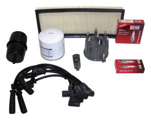 Ignition - Tune-Up Kits - Crown Automotive Jeep Replacement - Crown Automotive Jeep Replacement Tune-Up Kit Incl. Air Filter/Oil Filter/Spark Plugs  -  TK2