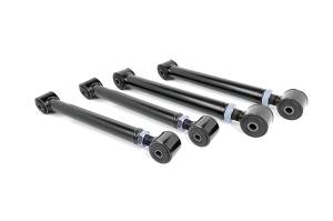 Rough Country Control Arm Set Front Incl. 2 Upper Adjustable Control Arms 2 Lower Adjustable Control Arms Flex Joints Hardware - 1175
