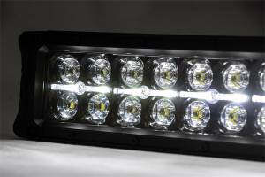 Rough Country - Rough Country Mesh Grille w/LED 30 in. Dual Row Black Series LED w/Amber DRL - 70193BDA - Image 3