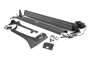 Rough Country - Rough Country LED Light Bar Windshield Mounting Brackets For 50 in. w/Dual-Row Black Series LED Upper - 70069 - Image 2