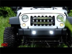 Rough Country - Rough Country Black Series LED Fog Light Kit Incl. Two-2 in. Lights 2880 Lumens 36 Watts Spot Beam IP67 Rating - 70623 - Image 3