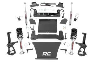 Rough Country Suspension Lift Kit w/Shocks 6 in. Lift Incl. Lifted Struts Rear N3 Shocks - 22932