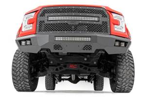 Rough Country - Rough Country Heavy Duty Front LED Bumper Incl. [4] Black-Series LED Cube Lights 20 in. Black-Series LED Light Bar Wiring Harness Adaptive Cruise Control Bracket - 10770 - Image 1
