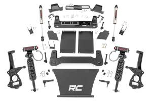 Rough Country - Rough Country Suspension Lift Kit w/Shocks 4 in. Lift Front Vertex Adjustable Coilovers Rear V2 Monotube Shocks Trailboss/AT4 - 27557 - Image 2