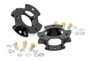 Rough Country - Rough Country Leveling Kit 2.5 in Front Strut Spacers Laser Cut Powder Coated Black Finish - 50100 - Image 2