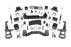 Rough Country - Rough Country Suspension Lift Kit 6 in. Lifted Knuckles Sway-Bar Brake Line Brackets 1/4 in. Thick Plate Steel Front/Rear Cross Member Fabricated Rear Blocks Includes N3 Series Shocks - 55730 - Image 2