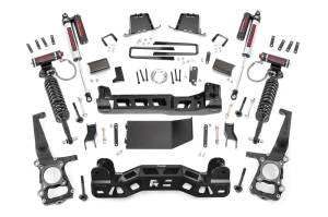 Rough Country - Rough Country Suspension Lift Kit w/Shocks 6 in. Lift Incl. Knuckles Strut Spacer Crossmember Swaybar/Diff Drop Brkt. Vertex Res. Coilovers Rear Premium N3 Shocks Blocks U-Bolts - 57550 - Image 1