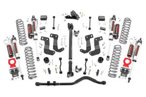 Rough Country - Rough Country Suspension Lift Kit 3.5 Non-Rubicon Adjustable Lower Control Arms Front/Rear Coil Springs w/Linear Coil Rate Nitrogen Charged Vertex Shocks Forged Adjustable Track Bar - 69050 - Image 2