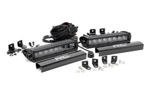 Rough Country - Rough Country Cree Black Series LED Light Bar Two-8 in. 6400 Lumens 80 Watts Ip67 Rating Incl. Wire Harness Switch - 70697 - Image 2