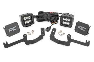Rough Country LED Lower Windshield Ditch Kit 2 in. Black Series Spot Beam - 70841