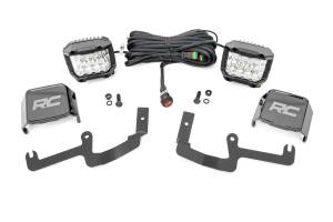 Lights - Multi-Purpose LED - Rough Country - Rough Country LED Lower Windshield Ditch Kit 3 in. Osram Wide Angle Series - 70845