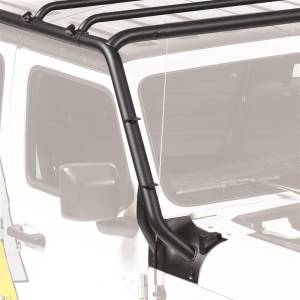 Smittybilt - Smittybilt SRC Roof Rack 4 Point Mounting Works w/Rear Bumper w/Removable Cross Bars Textured Black - 77717 - Image 3