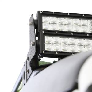 Smittybilt - Smittybilt Defender Series LED Light Bar Brackets Pair For Use w/50 in. LED Light Bars Light Tabs Fit 1 in. Bars Hardware Incl. For Use w/4.5 ft. Racks Only - D8083 - Image 2