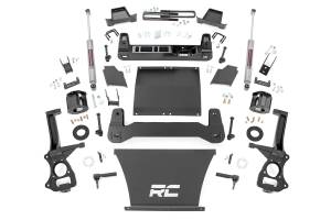 Rough Country - Rough Country Suspension Lift Kit 6 in. Front And Rear Cross Members Skid Plate Cast Knuckles Laser Cut Materials Includes Valved N3 Shock Absorbers - 22931 - Image 1