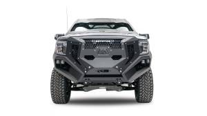 Fab Fours - Fab Fours Grumper Front Bumper And Grille 2 Stage Black Powder Coat 3/16 in. Steel Winch Tray - GR3900-1 - Image 1