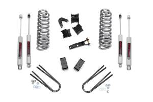 Rough Country - Rough Country Suspension Lift Kit w/Shocks 2.5 in. Lift Incl. Coil Springs Trackbar Drop Brkt C-Bushings Hardware Lift Blocks U-Bolts Front and Rear Premium N3 Shocks - 40530 - Image 1