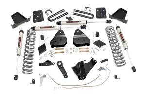 Rough Country - Rough Country Suspension Lift Kit 6 in. w/V2 Series Monotube Shocks Lifted Coil Springs Stainless Steel Braided Brake Lines Brackets Bumpstop Spacers Includes Hardware - 55170 - Image 1