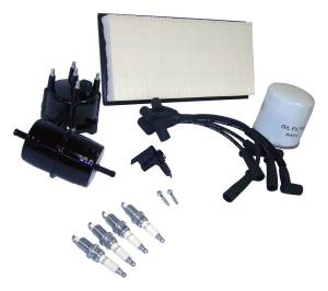 Ignition - Tune-Up Kits - Crown Automotive Jeep Replacement - Crown Automotive Jeep Replacement Tune-Up Kit Incl. Air Filter/Oil Filter/Spark Plugs w/SAE Oil Filter Threads  -  TK18