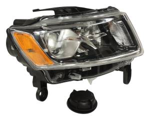 Crown Automotive Jeep Replacement Head Light Right w/ Halogen Lamps  -  68110996AD