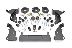 Rough Country Body Lift Kit 1.25 in. Lift Incl. Body Spacers Front Bumper Brkts. Ground Strap Brkt. Grade 8 Hardware - RC714