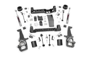 Rough Country - Rough Country Suspension Lift Kit 4 in. Lift Incl. Knuckles Strut Spacer Crossmembers Diff Drop Brkt. Driveshaft Spacer Swaybar Link Skid Plate Coil Spacer Bump Stop Brkt. - 32830 - Image 2