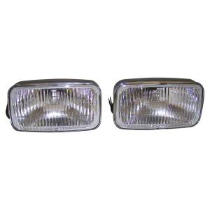 Crown Automotive Jeep Replacement Fog Lamp Kit Incl. 2 Lamps Less Covers Clear Lens  -  4713582K
