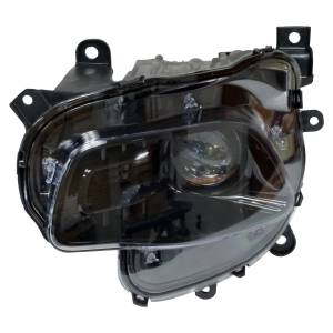 Crown Automotive Jeep Replacement Head Light Assembly Left w/Halogen Bulbs w/Black Bezel  -  68102847AE