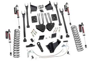 Rough Country - Rough Country Suspension Lift Kit 6 in. Radius Arm Drop Brackets Lifted Coil Springs Ultra Durable Fabricated Anti Wrap Rear Blocks w/ 4-Link Setup Includes Nitrogen-Charged N3 Shocks - 56550 - Image 2