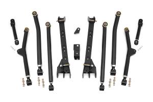 Rough Country - Rough Country X-Flex Long Arm Upgrade Kit For 4-6 in. Lift Incl. Front And Rear Control Arms w/X-Flex Joints Mounting Brkts Rubicon Compressor Brkt Clevite Bushings Track Bar Brkt - 63800U - Image 2