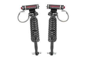 Rough Country Adjustable Vertex Coilover Leveling Kit Front 2 in. Collapsed Length 28.05 in. Extended Length 21.79 in. 2.5 in Piston Zinc Plate Finish Double Clear Coat - 689012