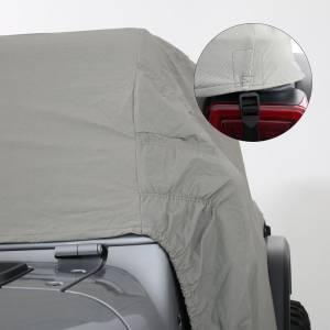 Smittybilt - Smittybilt Cab Cover Water Resistant w/Door Flaps Gray - 1070 - Image 7