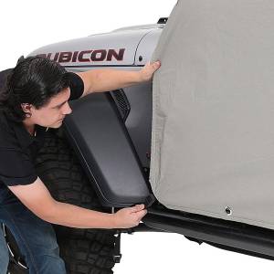 Smittybilt - Smittybilt Cab Cover Water Resistant w/Door Flaps Gray - 1070 - Image 10