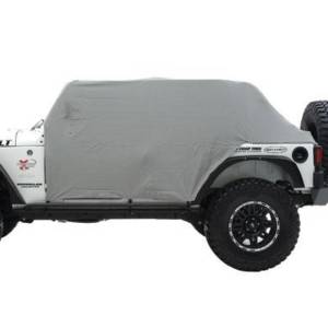 Smittybilt - Smittybilt Cab Cover Water Resistant w/Door Flaps Gray - 1070 - Image 12