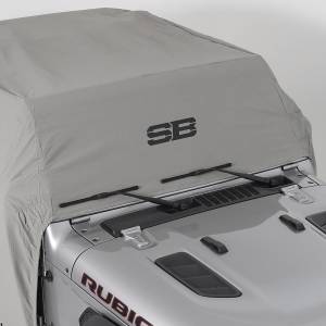 Smittybilt - Smittybilt Cab Cover Water Resistant Gray w/Door Flaps - 1071 - Image 3